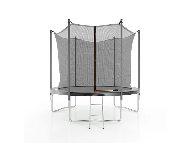 Trampoline de jardin ø244 cm- 8FT- Filet intérieur, Matelas de protection et Echelle