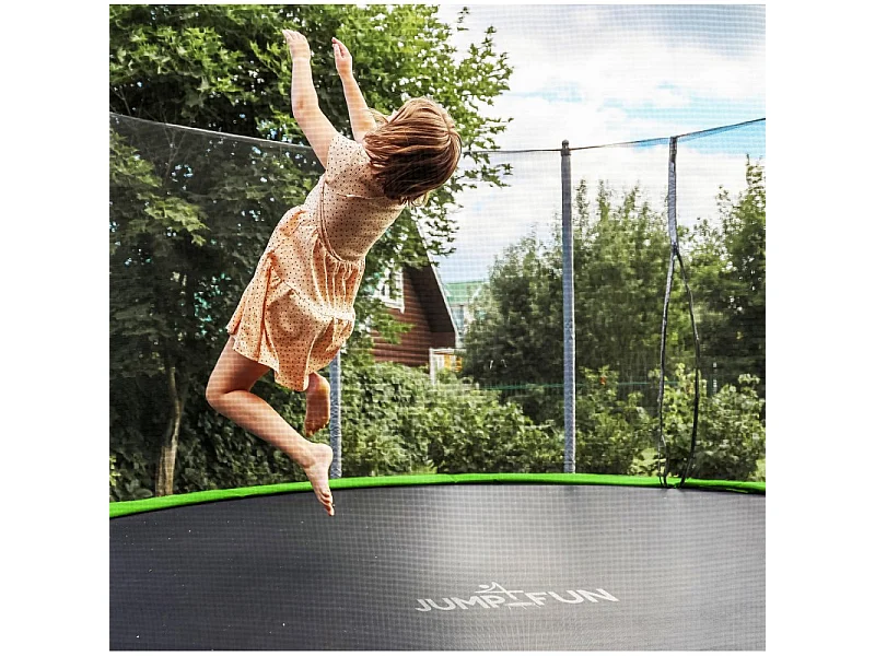 Trampoline de jardin ø244 cm- 8FT- Filet intérieur, Matelas de protection et Echelle