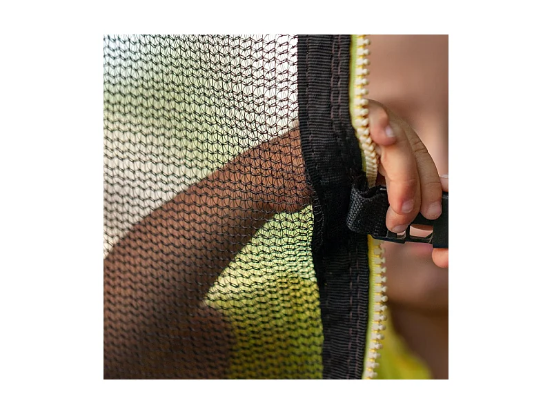 Trampoline extérieur Classique ø 244 cm- 8FT- Filet intérieur, Matelas de protection réversible et Echelle