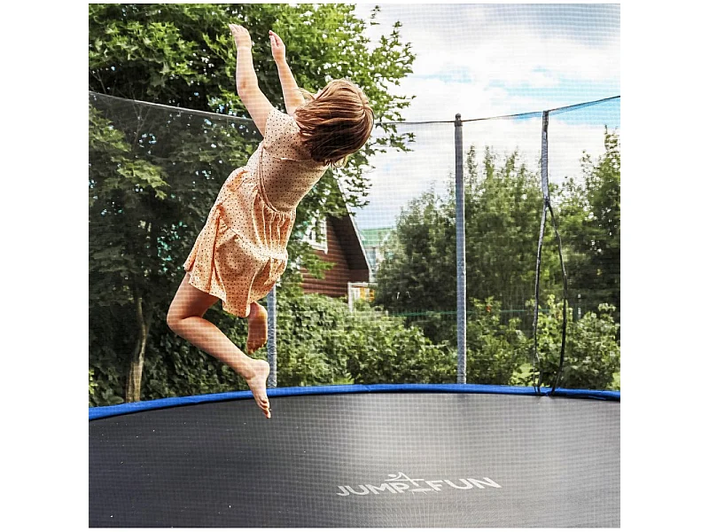 Trampoline de jardin ø 305 cm- 10FT- Filet intérieur, Matelas de protection et Echelle