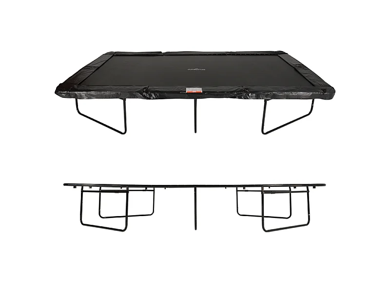 Trampoline de Jardin Rectangulaire XXL 518 x 305 cm - modèle Famille - avec Filet de sécurité, Matelas de Protection et Echelle