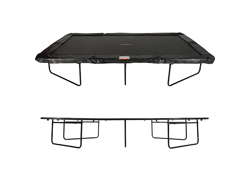 Trampoline de Jardin Rectangulaire XXL 518 x 305 cm - modèle Famille - avec Filet de sécurité, Matelas de Protection et Echelle