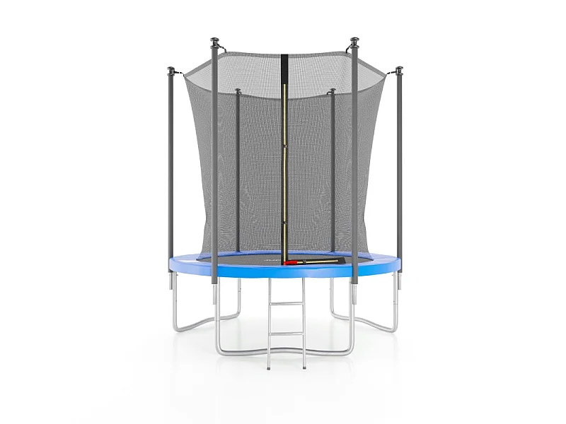 Trampoline de jardin ø185 cm / 6FT avec Filet intérieur, Matelas de protection et Echelle