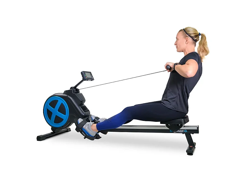 Rameur d'appartement pliable ROWER ULTRA Résistance magnétique réglable 8 niveaux, Roue d'inertie 2 kg