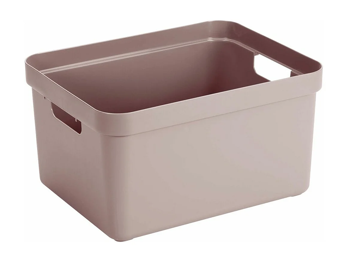 Boite de rangement Sigma home Box 32 L (Lot de 3) Rose