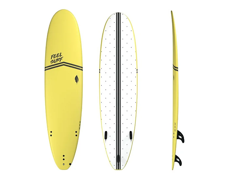 Planche de surf en mousse 8&#039; FEEL SURF - 8&#039;0 x 23 x 3 5/16 - 69.52L
