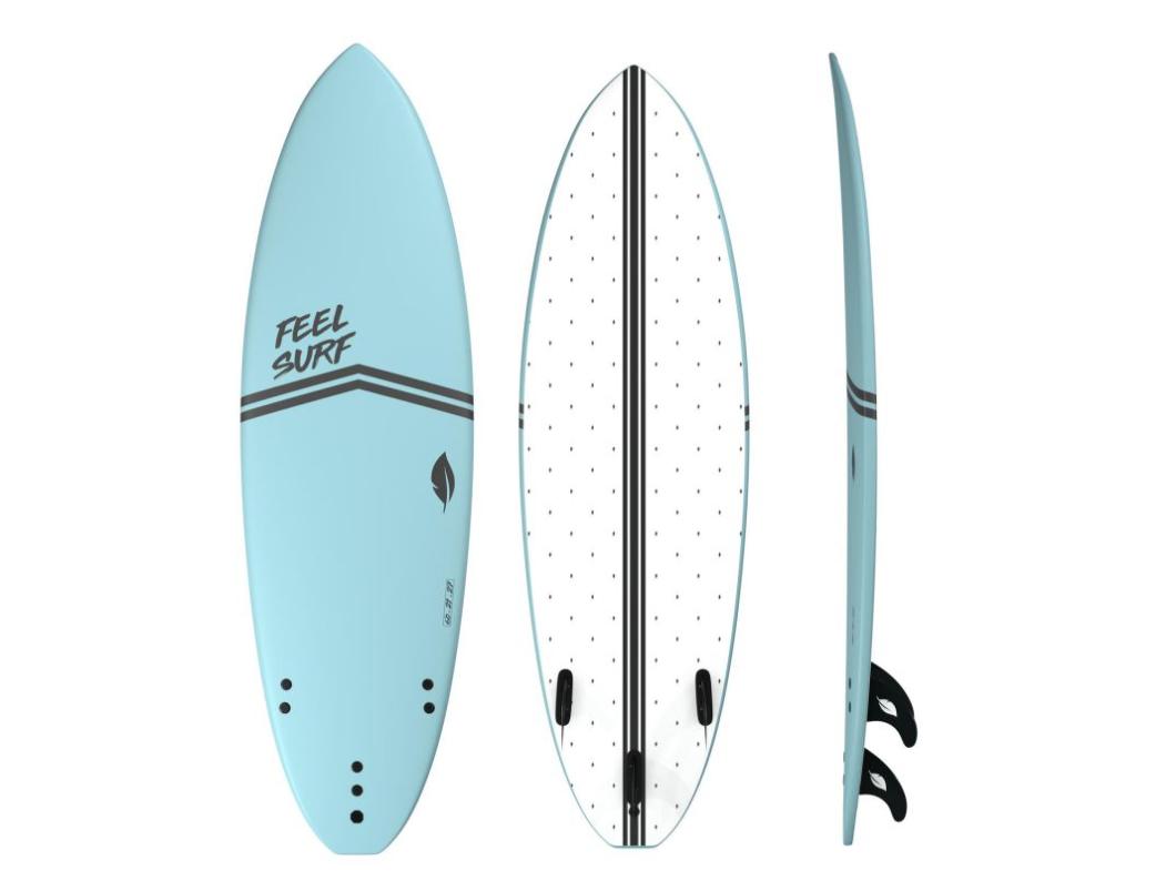 Planche de surf en mousse 6' FEEL SURF - 6' x 21' x 2'' 3/4 - 40,8L