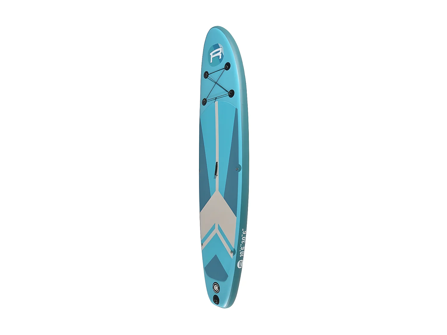 Stand Up Paddle gonflable INDIANA BLUE ROHE 10'6'' (320cm) 30'' (76cm) 6'' (15cm) avec Pompe, Pagaie, Leash et Sac de transport