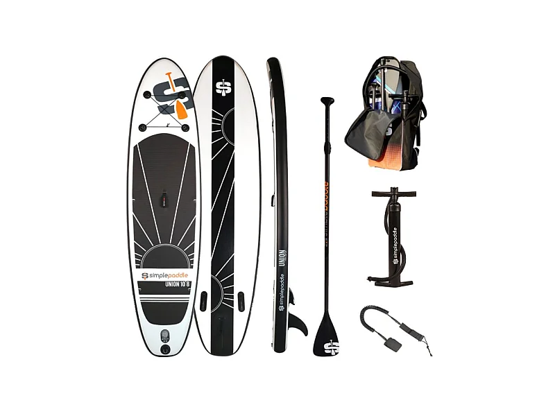 Paddle Gonflable UNION 10'8 32'' 6" (320 x 81 x 15 cm) avec Pagaie, Leash, Pompe et Sac de Transport