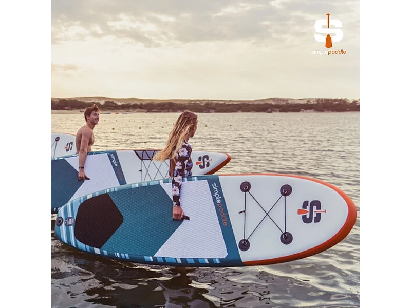 Paddle Gonflable 9'2 - XS SIMPLE PADDLE 9'2" 30'' 5'' (278x76x13 cm), avec Pagaie, Leash, Pompe et Sac de Transport