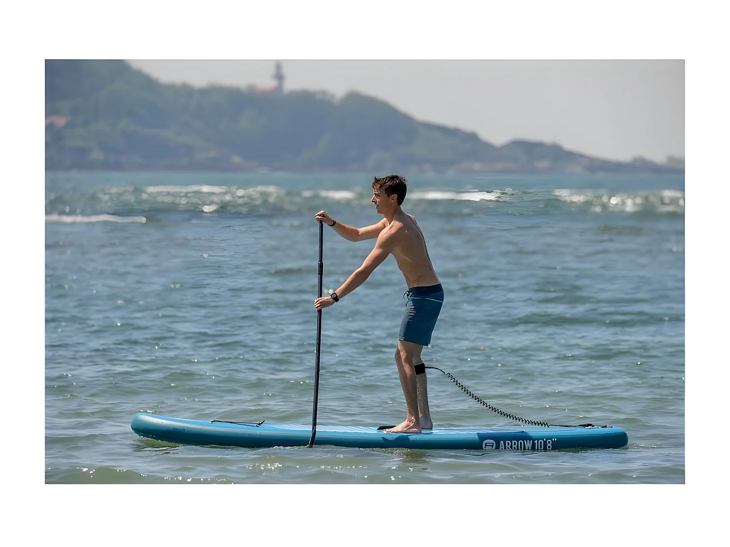 Stand Up Paddle gonflable ARROW ROHE 10'8'' (325cm) 32'' (81cm) 6'' (15cm) avec Pompe, Pagaie, Leash et Sac de transport