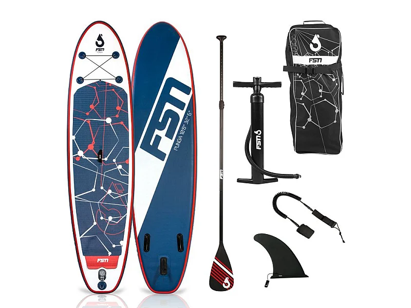 Paddle gonflable PUNGA 10'8 - 320 x 81 x 15 cm - Stand Up Paddle avec pagaie, leash, pompe et sac de transport