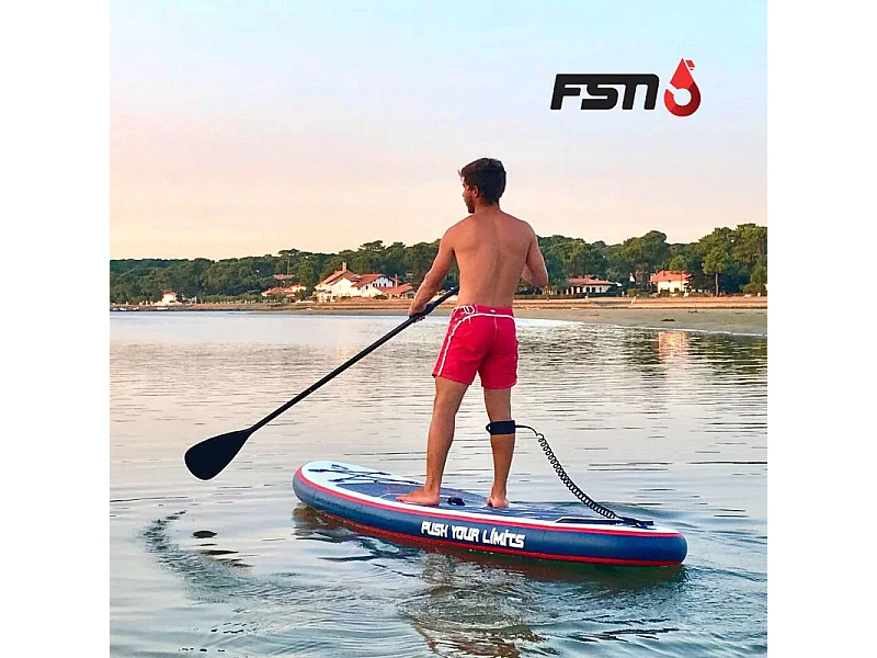 Paddle gonflable PUNGA 10'8 - 320 x 81 x 15 cm - Stand Up Paddle avec pagaie, leash, pompe et sac de transport