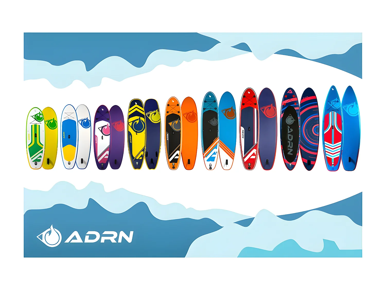 Paddle Gonflable PLAYER 9'8 32'' 5'' (299x81x12,7cm) avec Pompe, Pagaie, Leash et Sac de transport