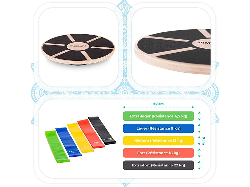 Kit de pilates, équilibre et renforcement PILYO