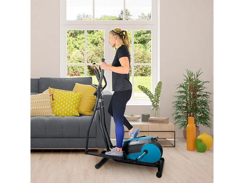 Vélo Elliptique d'appartement SMART BIKE 8 niveaux de résistance magnétique - Roue inertie 3Kg, Ecran d'entraînement