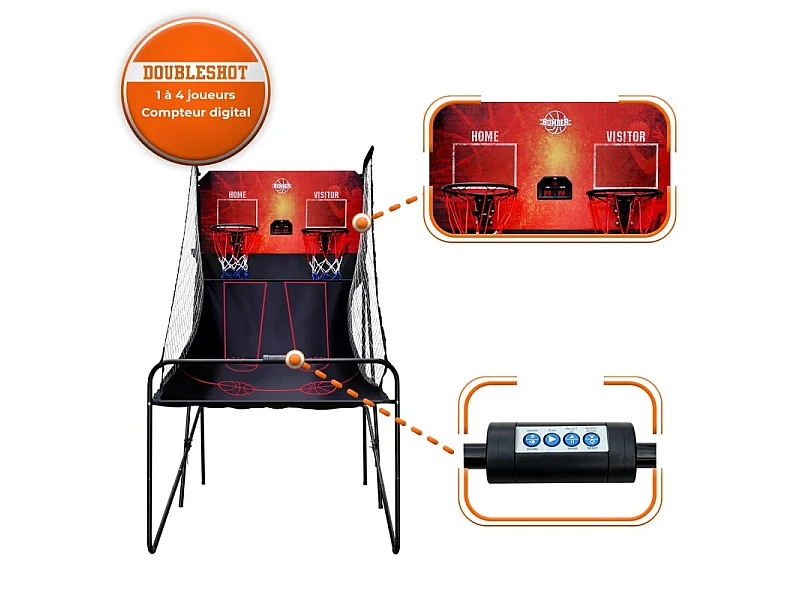 Panier de Basket Multi-joueurs - Double Shot Basket Ball Game