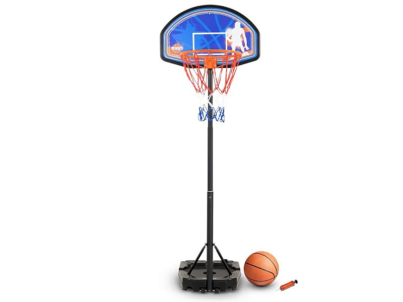 Panier de basket réglable en hauteur de 1m à 2m10 (10 positions) - Milwaukee - avec Ballon et Pompe