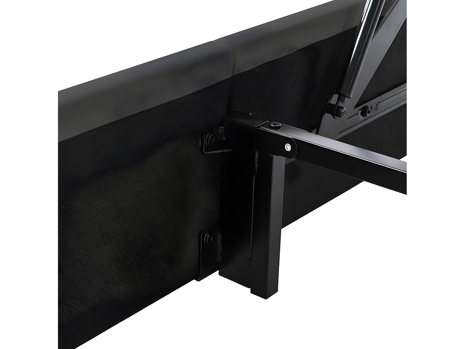 Bett aus Leinen mit Lattenrost – 140 x 200 cm – Grau