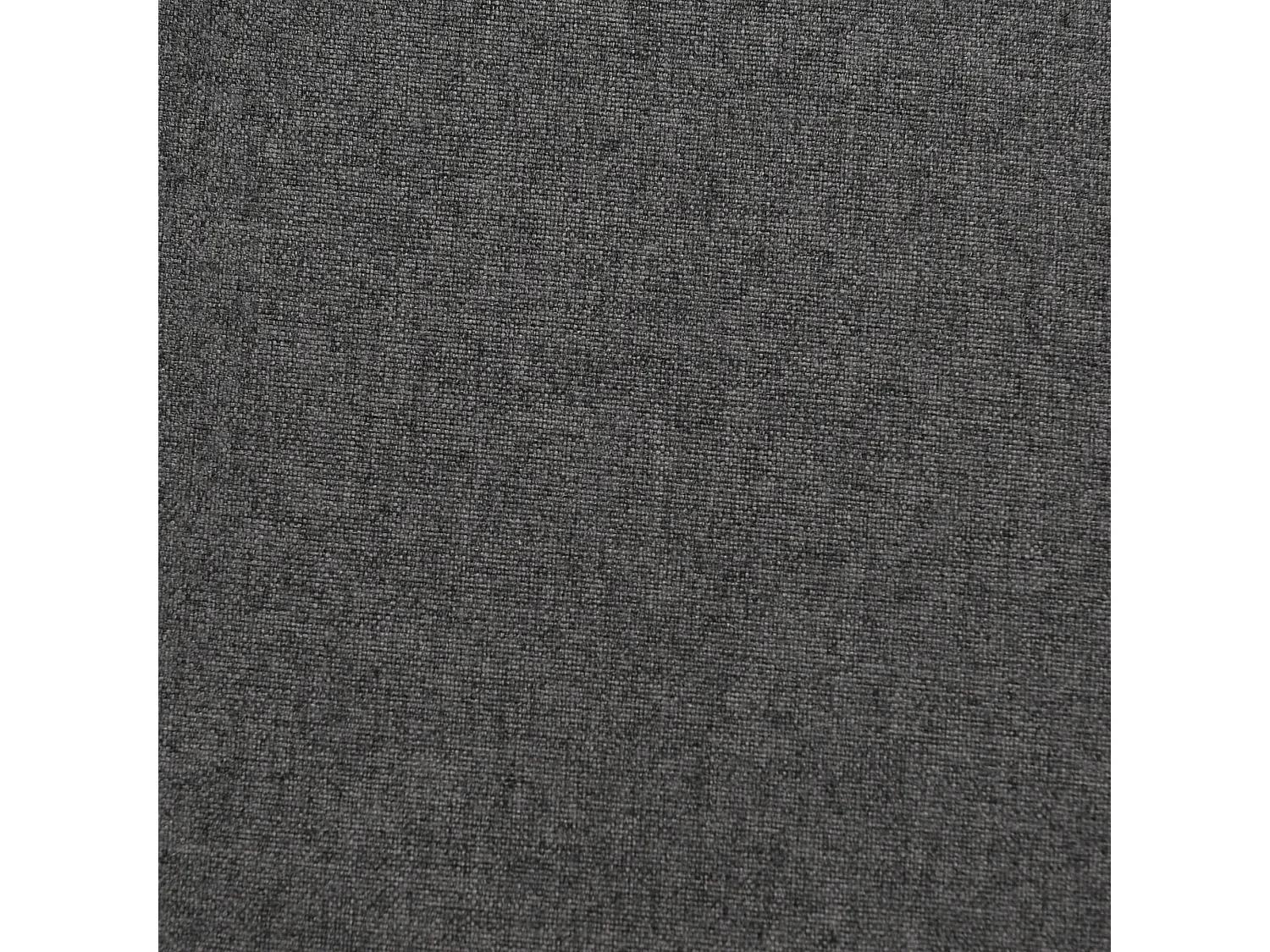 Lit coffre capitonné 140x200cm en tissu coton - avec sommier à lattes - Gris