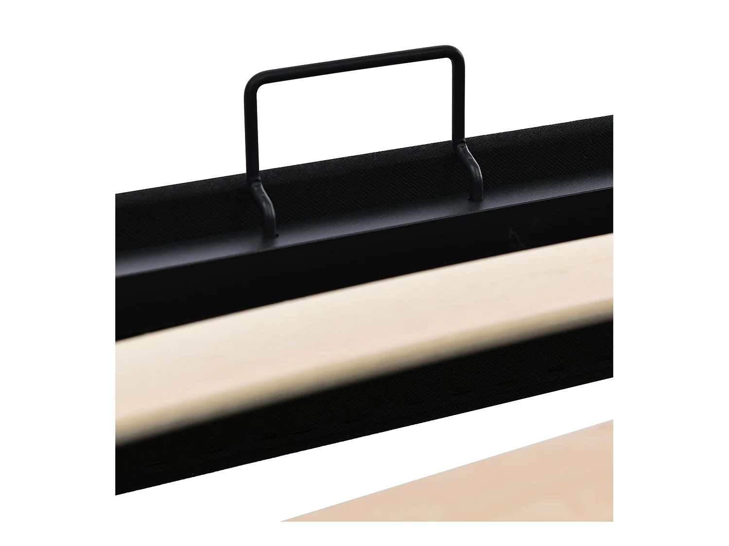 Cama contenedor acolchada 90x200 cm en tejido de algodón - con somier - Gris claro