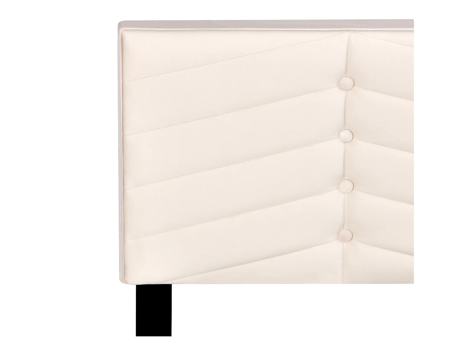 Lit coffre en velours avec sommier à lattes + tête de lit réglable - 140x200cm - Beige