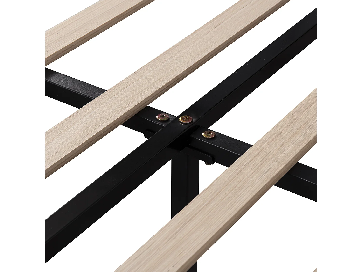 Mit Kunstleder gepolstertes Erwachsenenbett – 180 x 200 cm – mit 2 Schubladen – Weiß