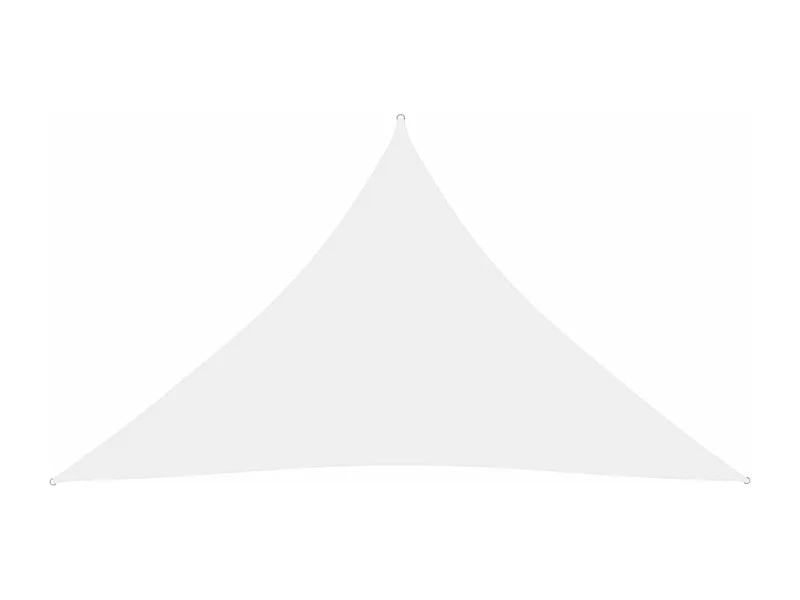 Toldo tipo vela parasol triangular tejido Oxford 3,5 x 3,5 x 4,9 m blanco 02_0009805