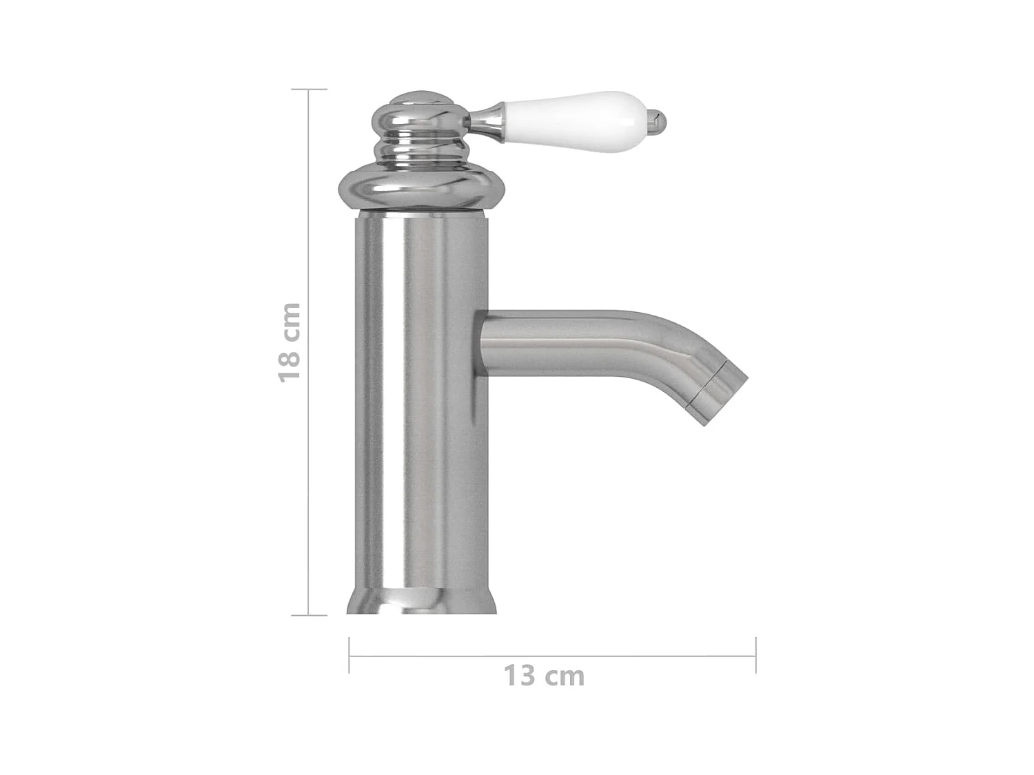 Grifo para lavabo de baño plateado 13 x 18 cm 02_0003515