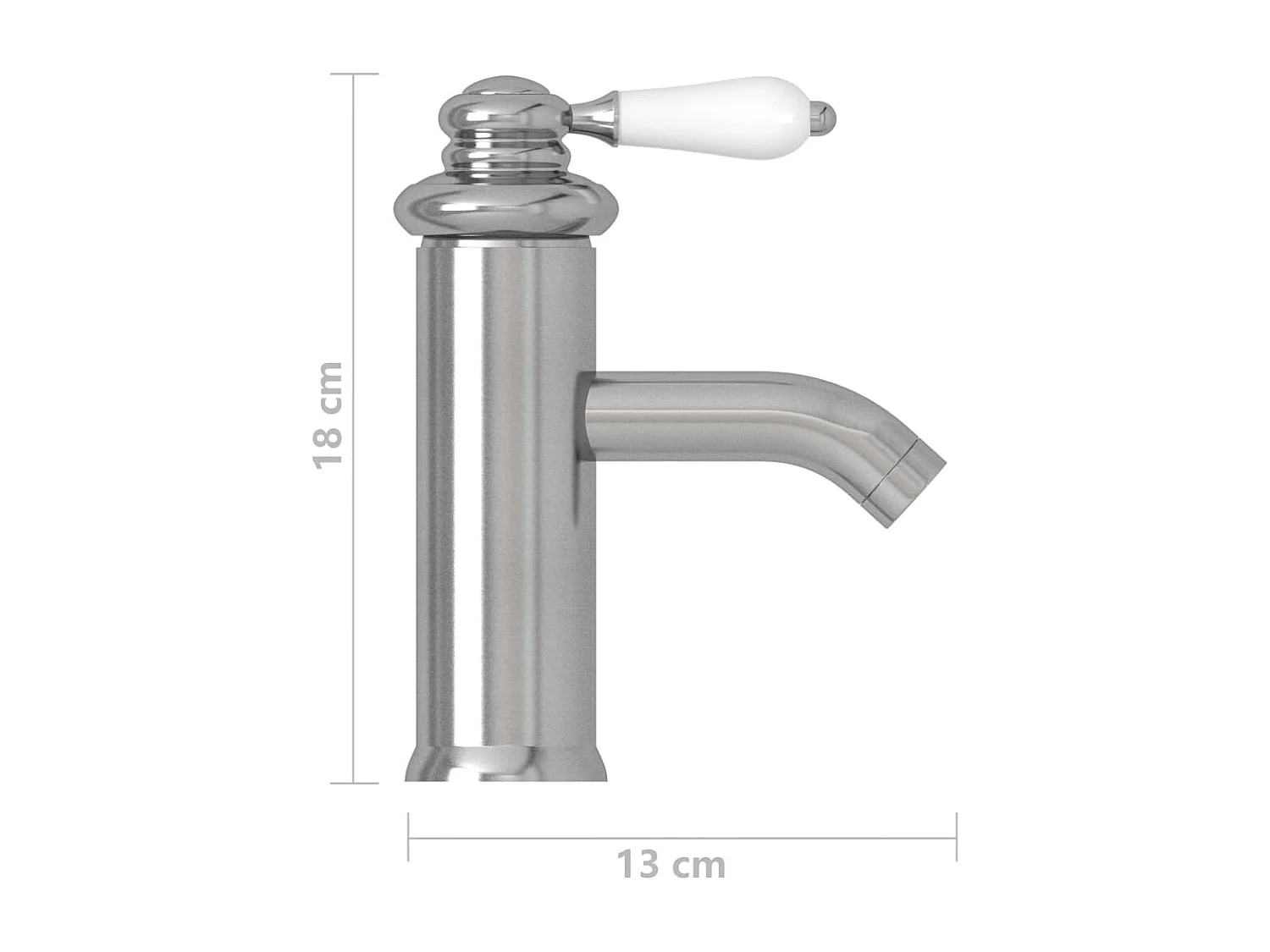 Grifo para lavabo de baño plateado 13 x 18 cm 02_0003515