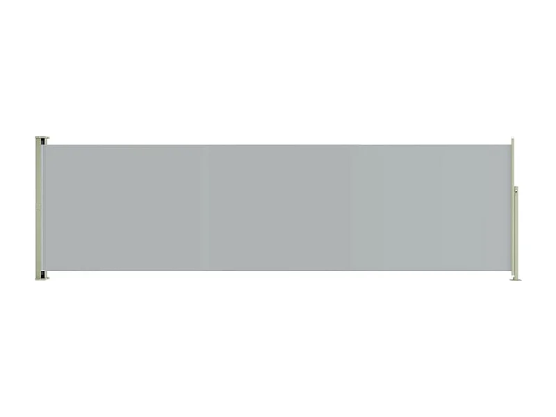 Tenda da sole laterale retrattile 180 x 600 cm grigia 02_0007344