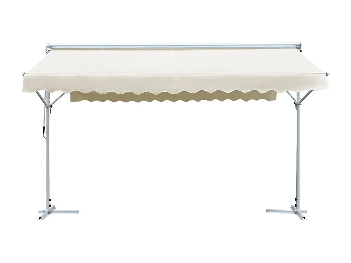 Auvent sur pied 4x3 crème 400 x 300 x 300 cm 02_0007479