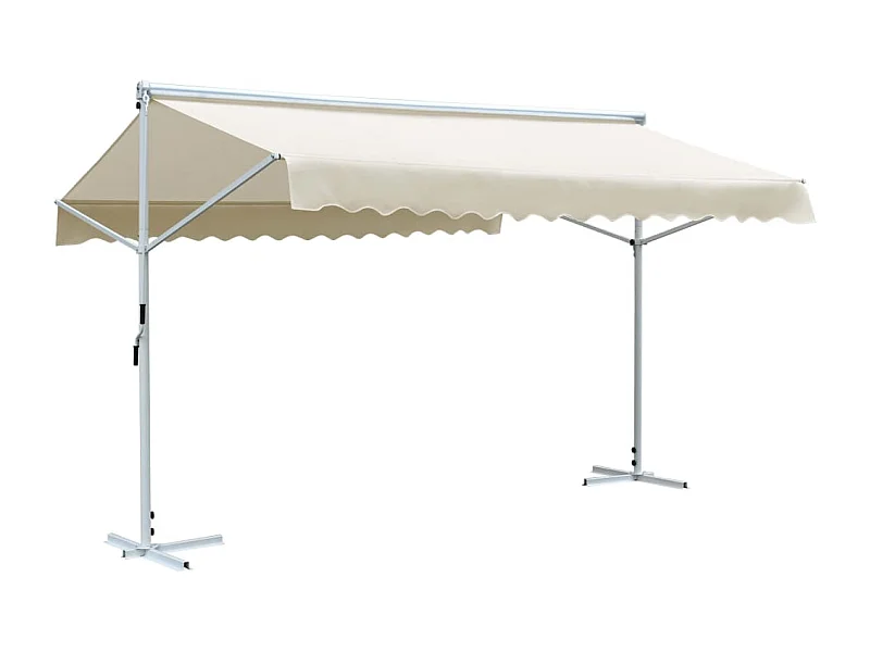 Auvent sur pied 4x3 crème 400 x 300 x 300 cm 02_0007479