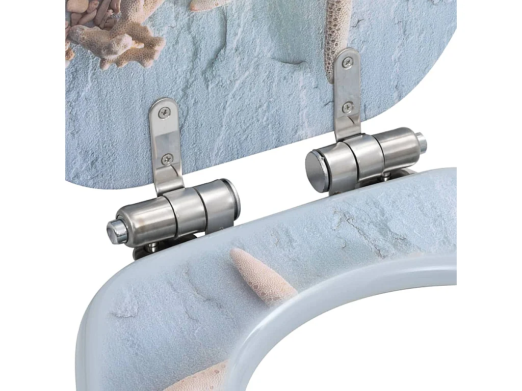 Siège WC MDF couvercle effet bois 43.7 x 37.8 x 5 cm 02_0002899