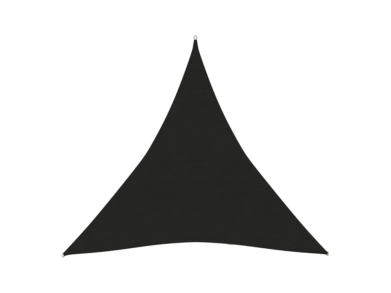 Vela in tessuto per ombrellone 160 g/m² nero 4,5 x 4,5 x 4,5 m HDPE 02_0009208