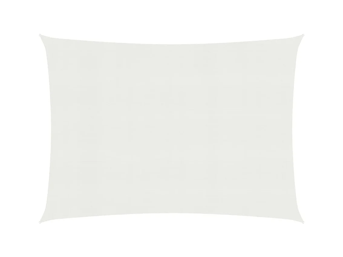 Vela de sombra para sombrilla 160 g/m² blanco 3 x 4 m HDPE 02_0009017