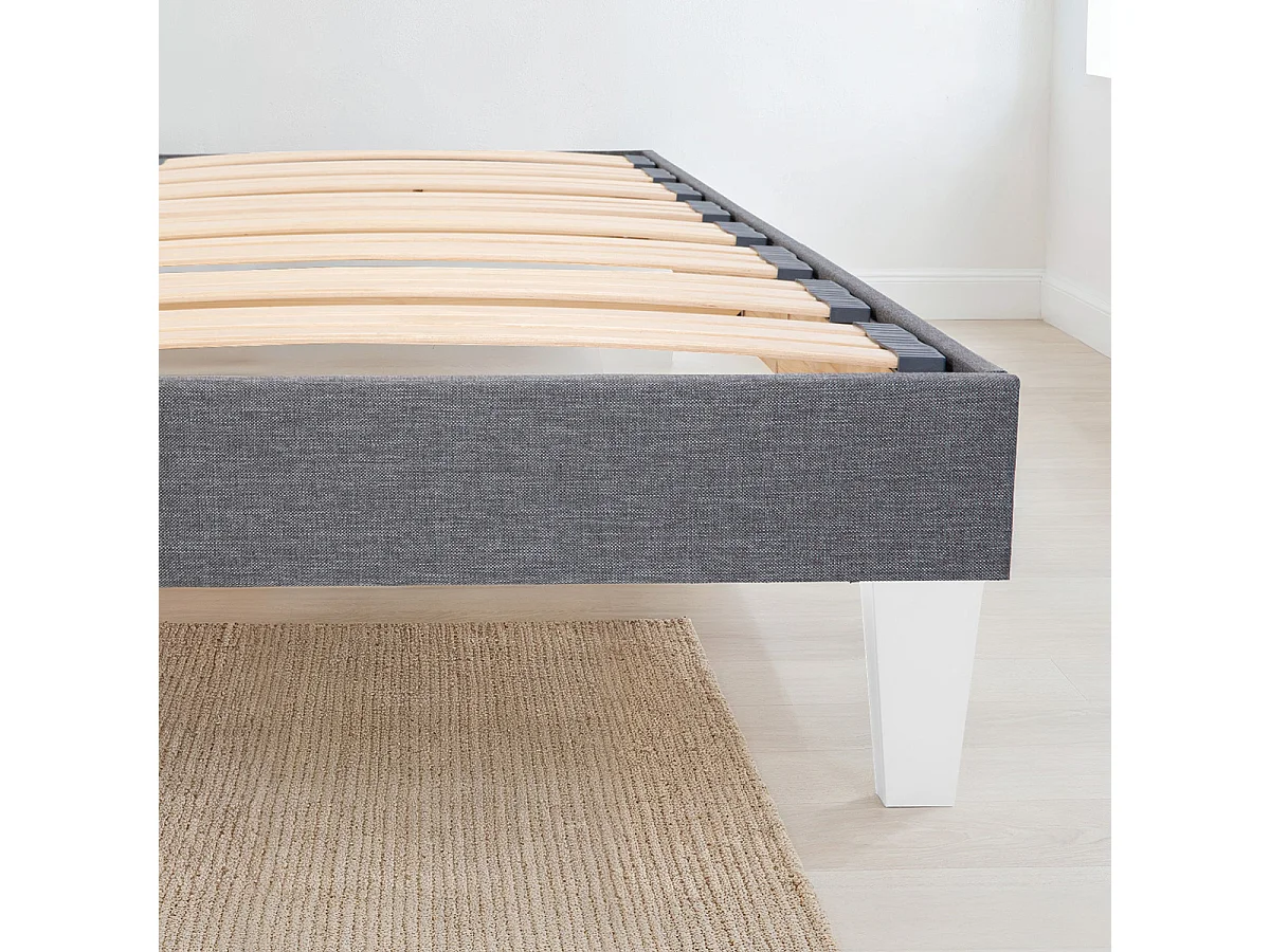 BELLECOUR LITERIE | Pied de lit triangulaire Blanc Hauteur 16 cm (vendu à l'unité)