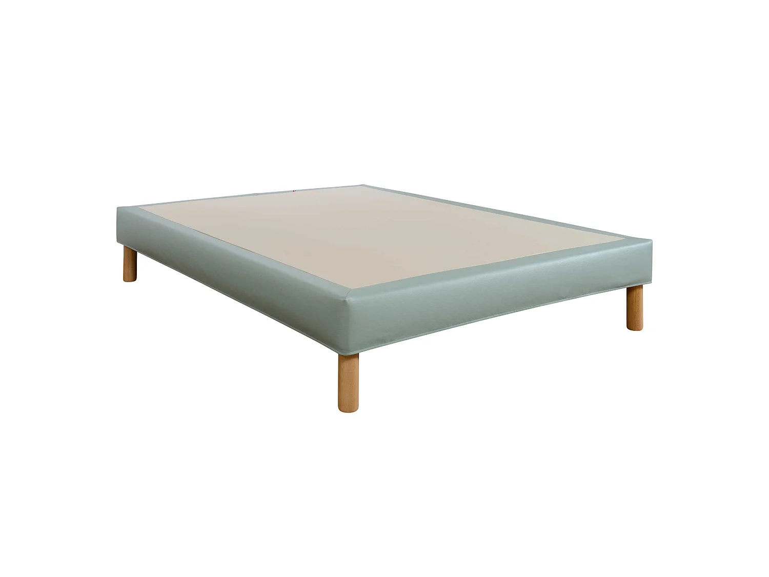 Cache-sommier intégral simili cuir nil 160x200