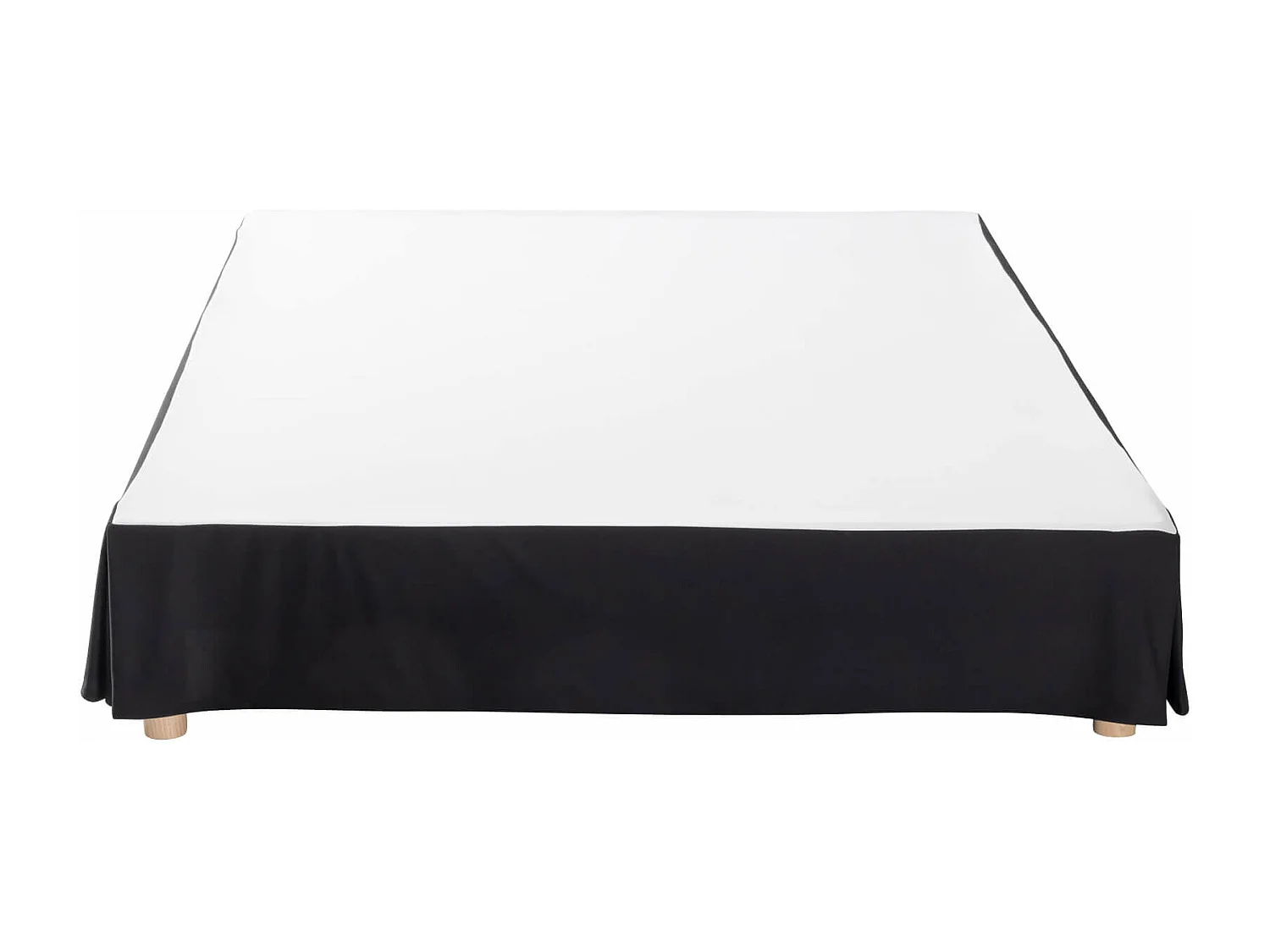 Cache-sommier intégral noir 140x190