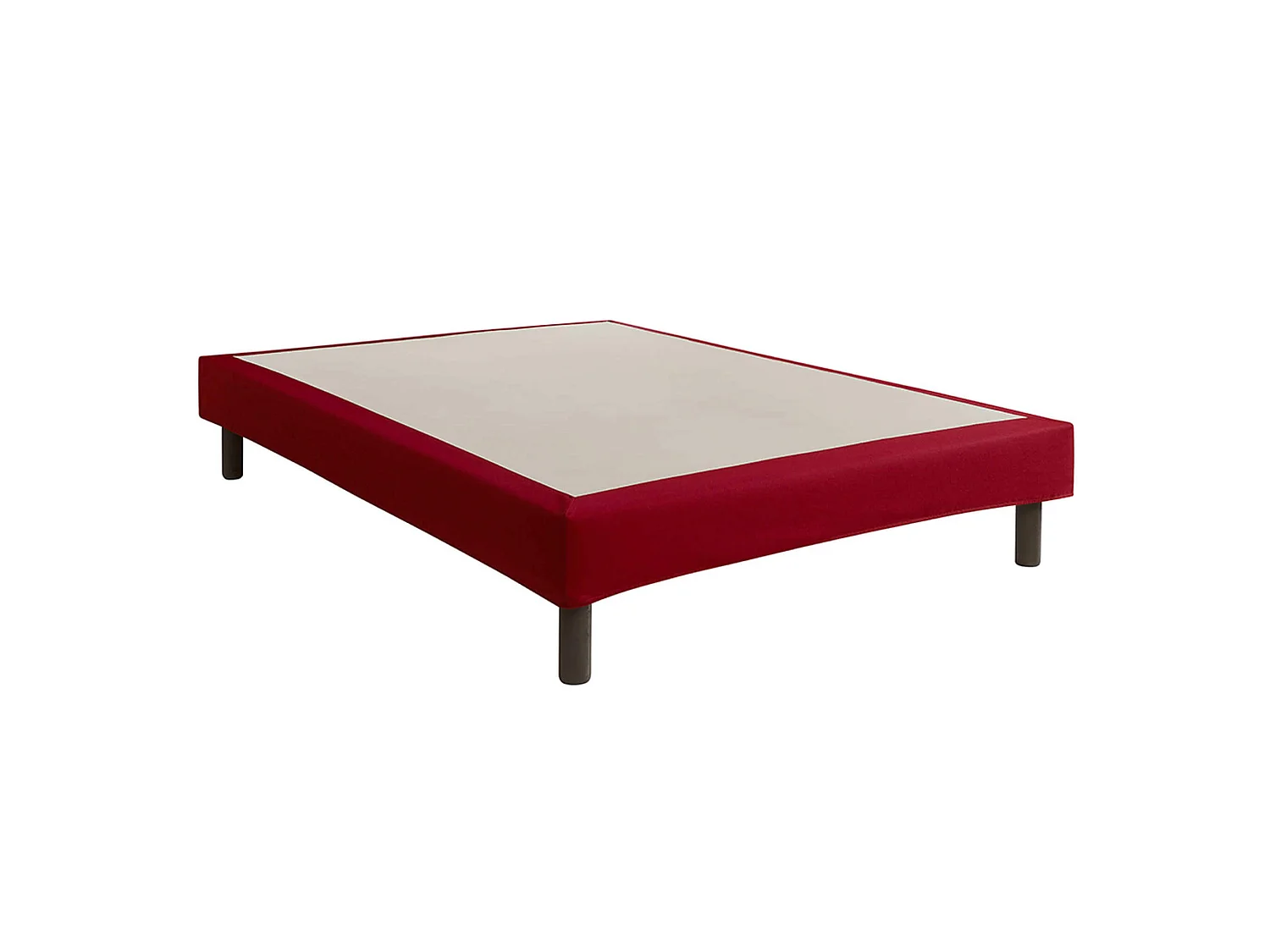 Cache-sommier intégral 100% coton griotte 120x190