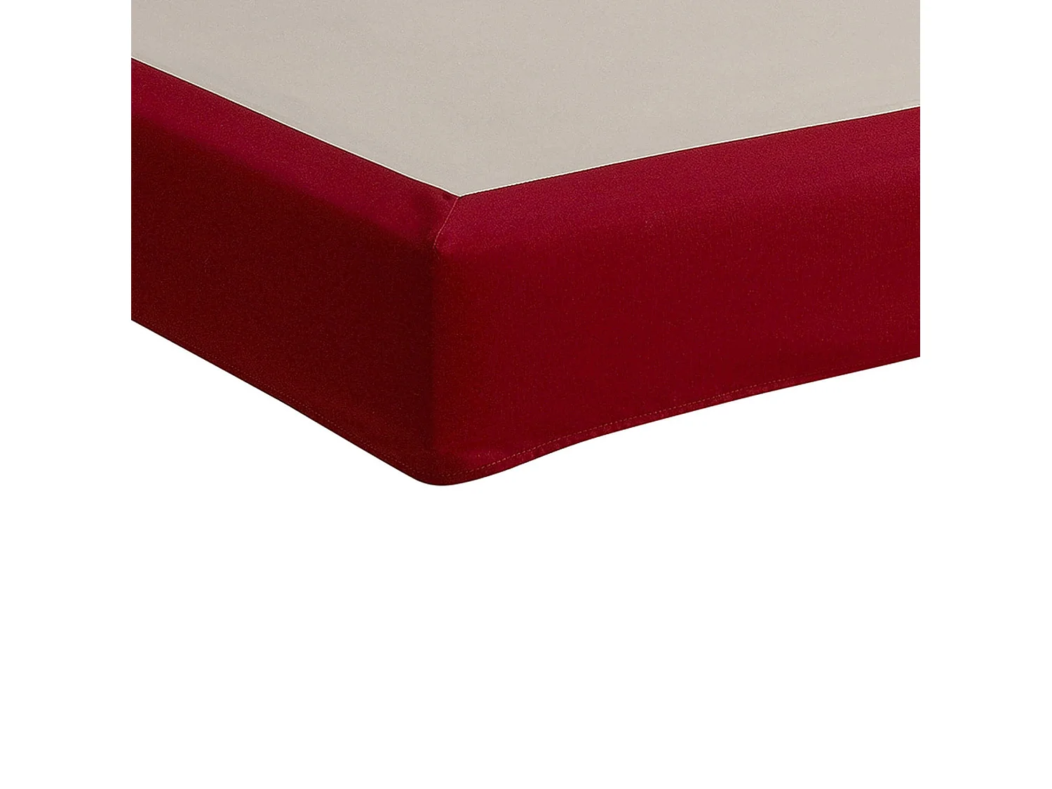 Cache-sommier intégral 100% coton griotte 120x190