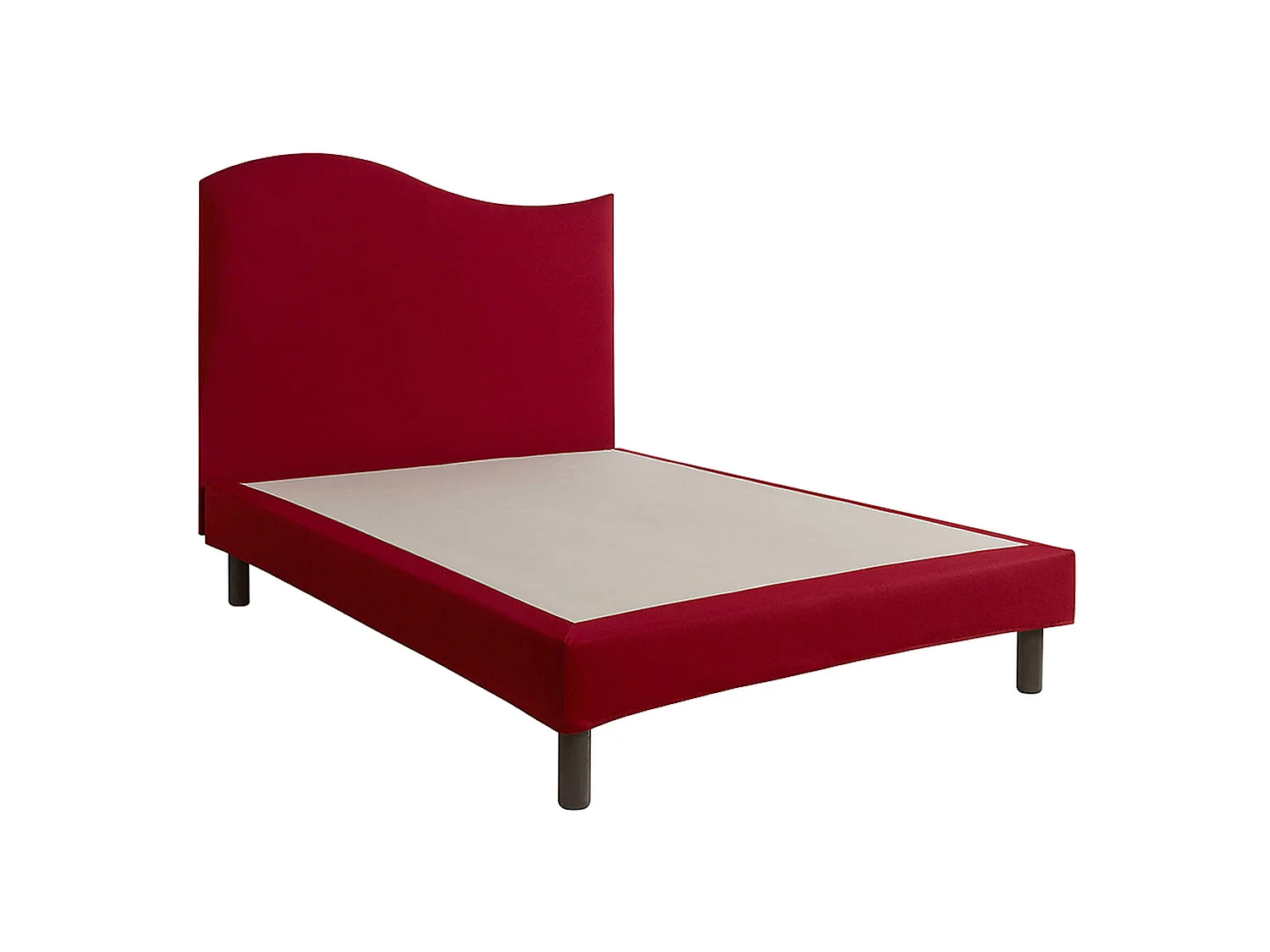 Cache-sommier intégral 100% coton griotte 120x190