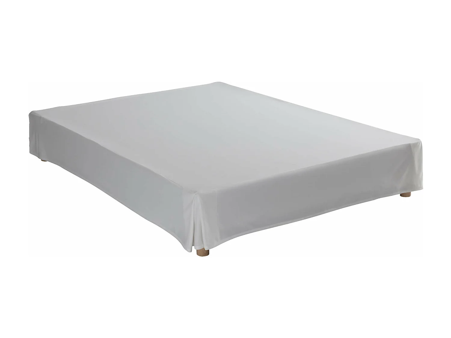 Cache-sommier intégral écru 90x190