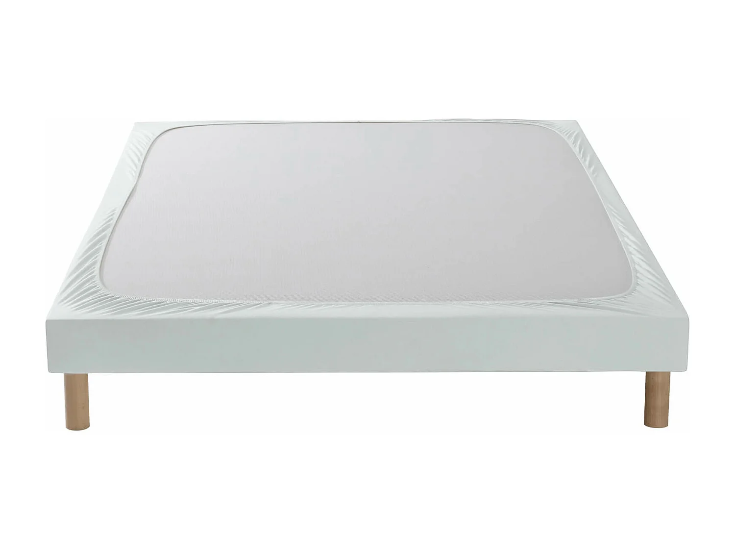 Cache-sommier coton jersey gris 70x200