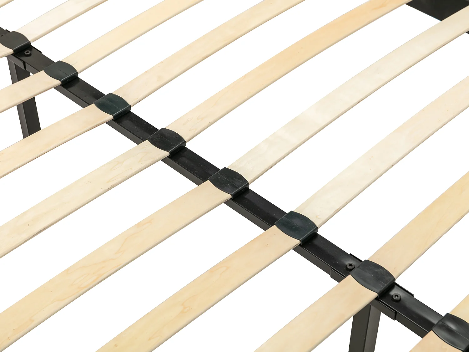 Łóżko 140 x 190 cm - Tkanina bouclette - Ecru - UPILIA