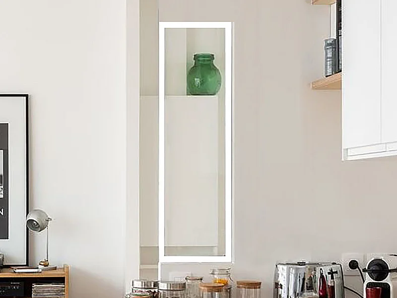 Binnenraam van aluminium met poedercoating - 30 x 105 cm - Wit - BAYVIEW