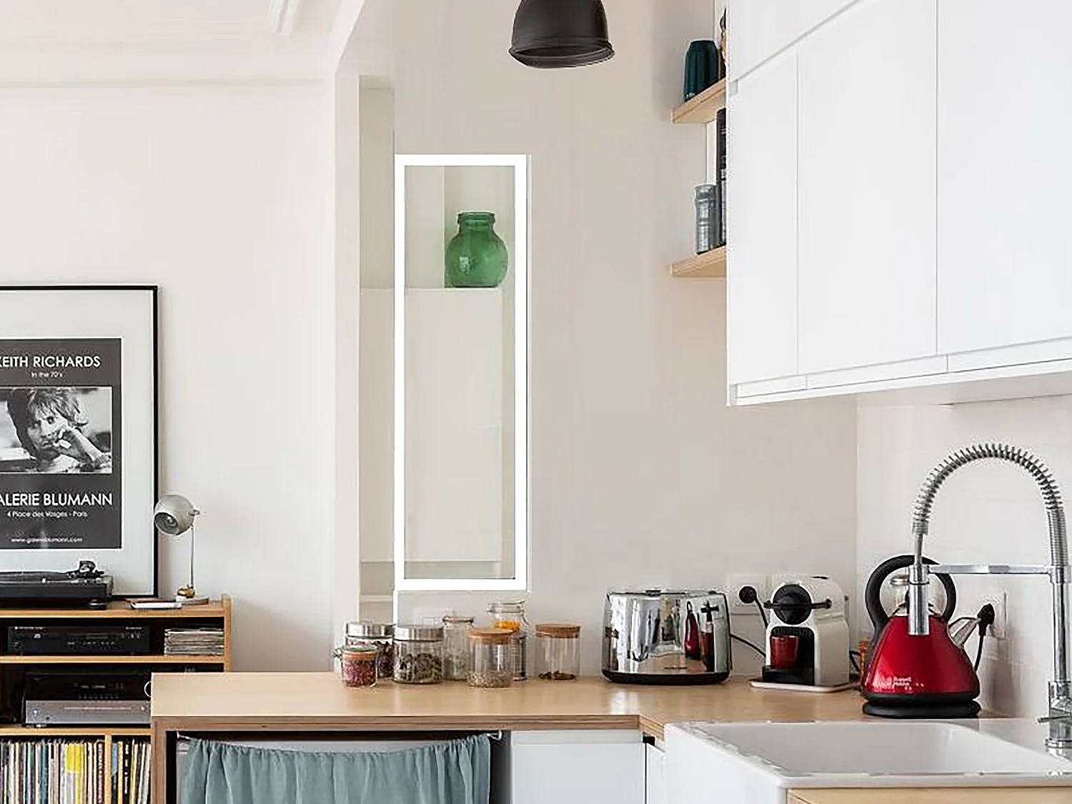 Verrière atelier en aluminium thermolaqué - 30x105 cm - Blanc - BAYVIEW