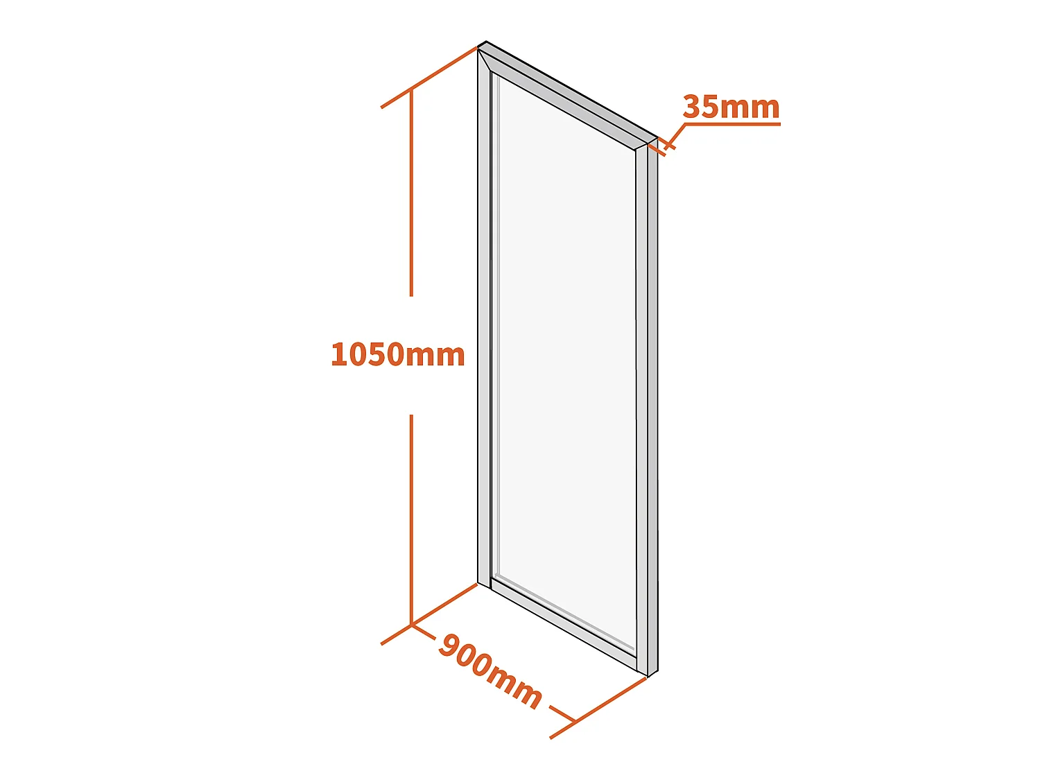 Verrière atelier en aluminium thermolaqué - 30x105 cm - Blanc - BAYVIEW