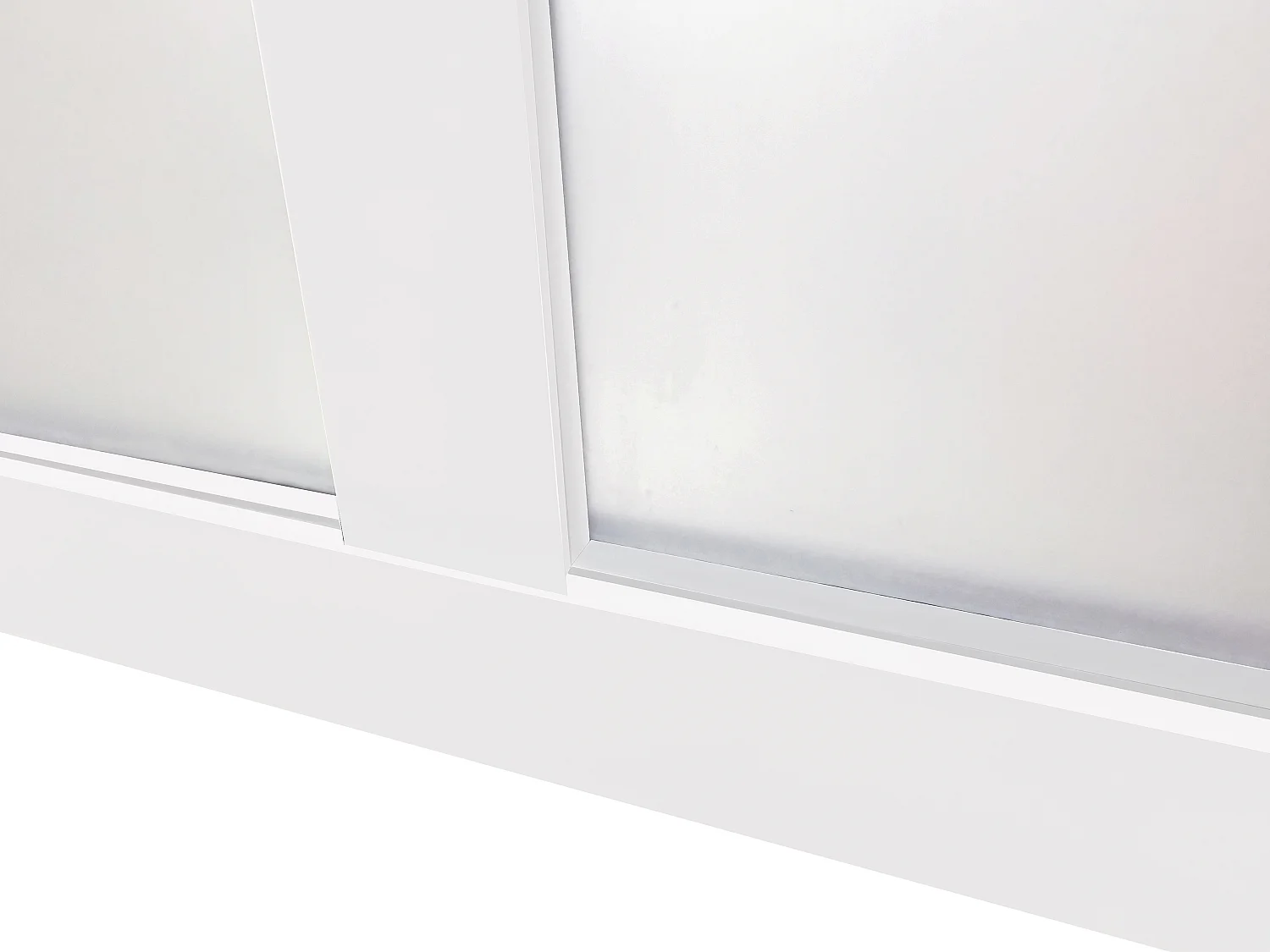 Atelier-Glaswand - 210 x 105 cm - thermolackiertes Aluminium - Weiß - BAYVIEW