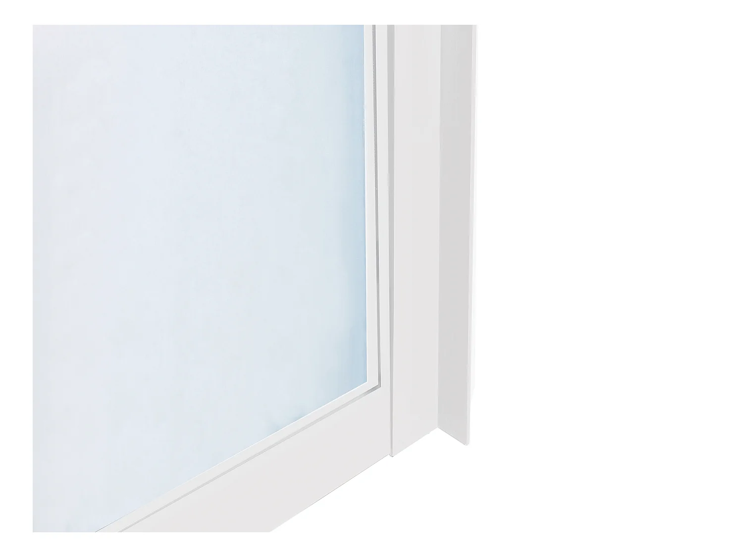 Cristalera atelier de aluminio termolacado - 210x105 cm - blanco - BAYVIEW